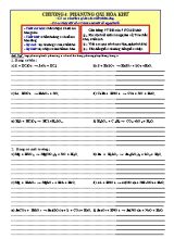 Bài tập Hóa học Lớp 10 - Chương 4 Phản ứng oxi hóa khử